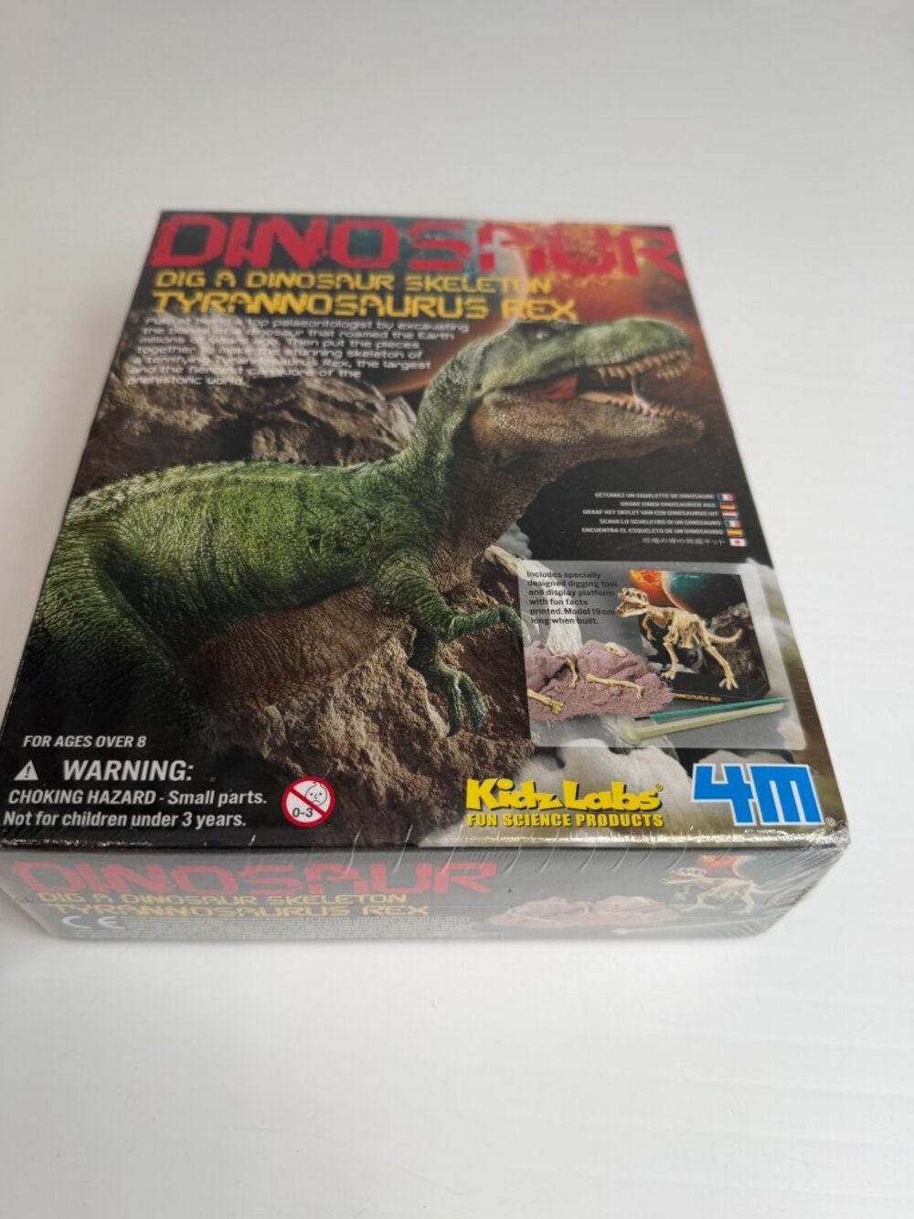 4M Dig A Dinosaur Tyrannosaurus Rex Skeleton Kit KidzLabs Learn Stem Collect Ni